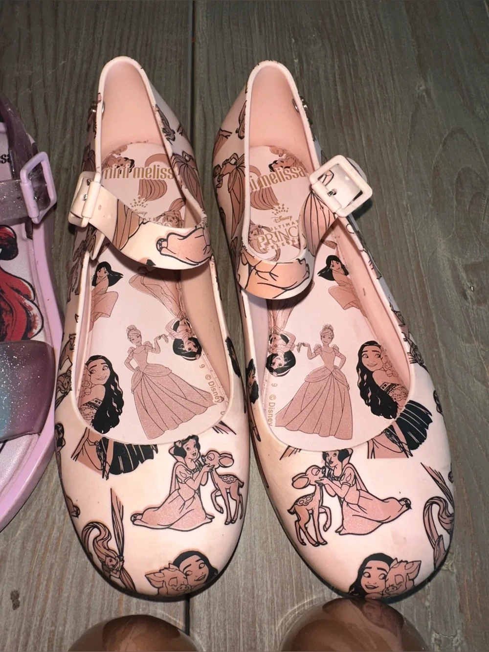 Mini Melissa Girls size 13 Princess Ballet Flats & Sandals LOT